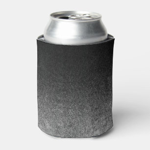 Fallende Silber- und Schwarz-Glitzer-Gradient Dosenkühler