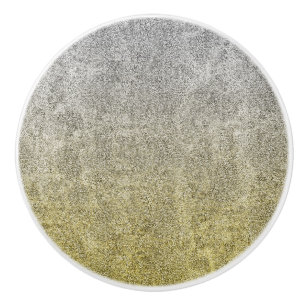 Fallende Silver & Gold Glitzer Gradient Keramikknauf