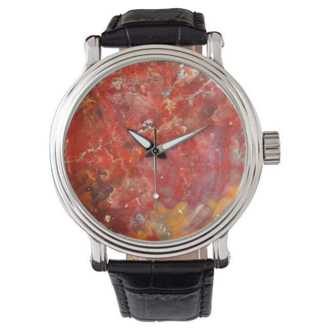 Fallende Sonnenuntergang Spritzer Stones Armbanduhr (Vorderseite)
