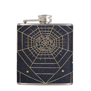 Fallende Spider Seidenstars Flachmann
