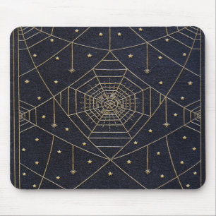 Fallende Spider Silk Stars Buch Mousepad