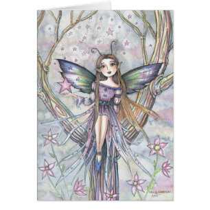Fallende Star Fairy Blank Card von Molly Harrison