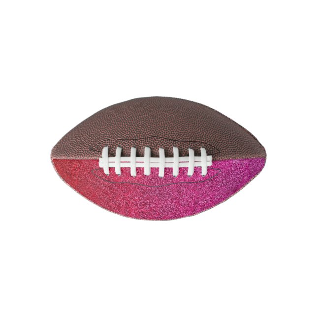 Fallende Valentine Glitzer Gradient Football (Vorderseite)