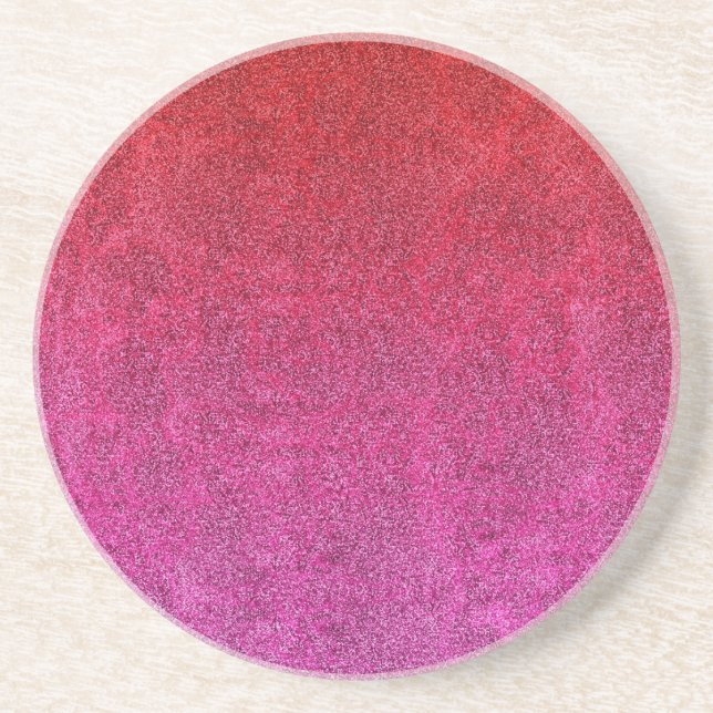 Fallende Valentine Glitzer Gradient Untersetzer (Vorne)