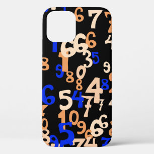 Fallende Zahlen abstrakter Hintergrund. Abstrakte Case-Mate iPhone Hülle