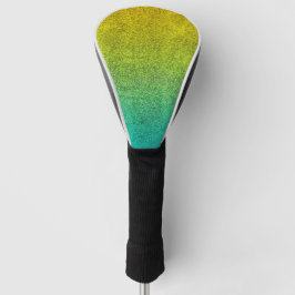 Fallender Glitzer des Sonnenaufgangs im Ozean Golf Headcover