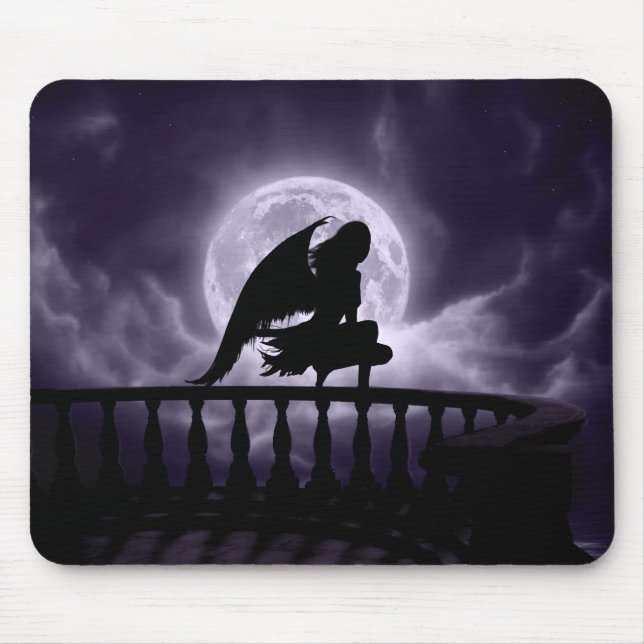 Fallender Mond Mousepad (Vorne)