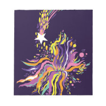 Fallender Stern. Notizblock