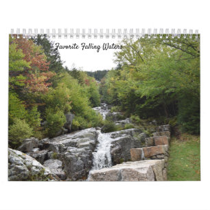 Fallender Wasser-Lieblingswandkalender Kalender