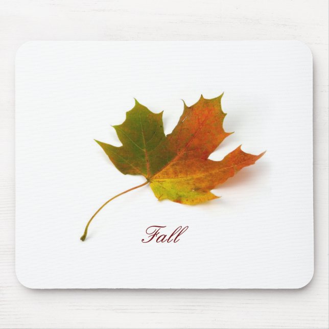 Fallendes Blatt Mousepad (Vorne)
