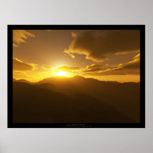 Fallendes Licht Poster