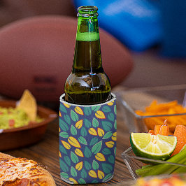 Fallendes Muster für grüne und gelbe Blätter Dosenkühler