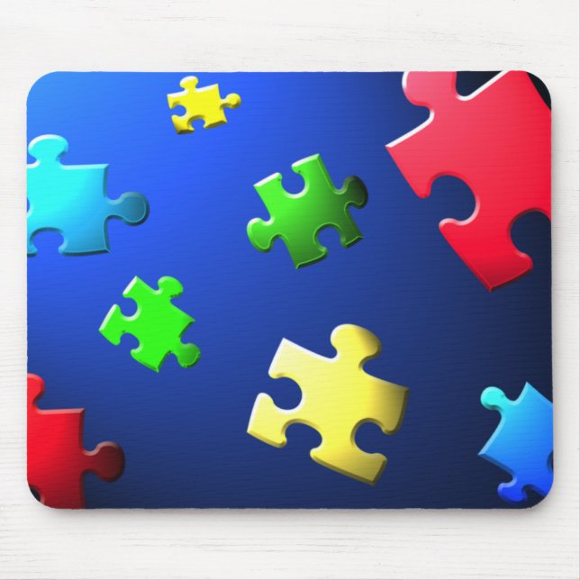 Fallendes Puzzlespiele mousepad (Vorne)
