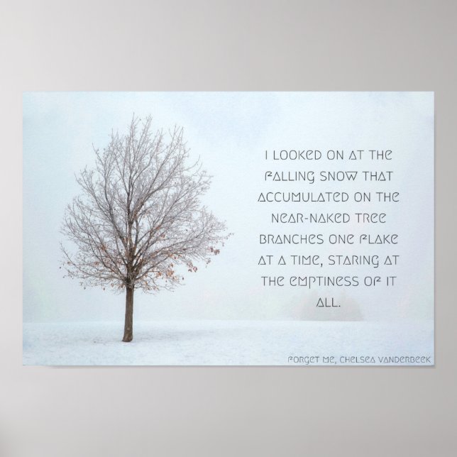 Fallendes Schneeplakat, Version 1 Poster (Vorne)