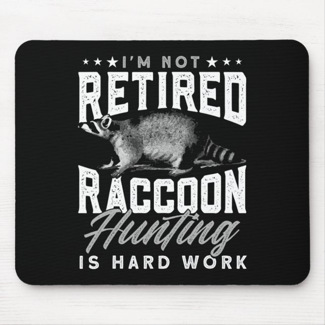 Fallenjagd Ruhende Coon Hunter Raccoon Jagd Mousepad (Vorne)