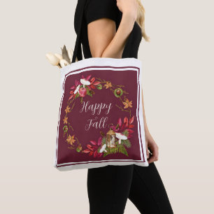 Fallernte Natur mit anpassbarem Text Tasche