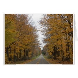 Fallfarbe auf Straßen um Pine See