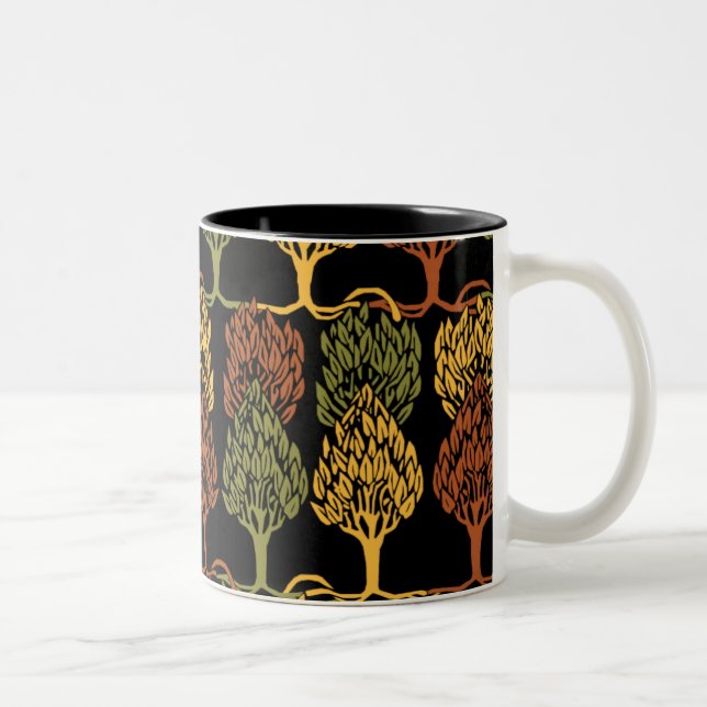 Fallfarben Zweifarbige Tasse (Rechts)
