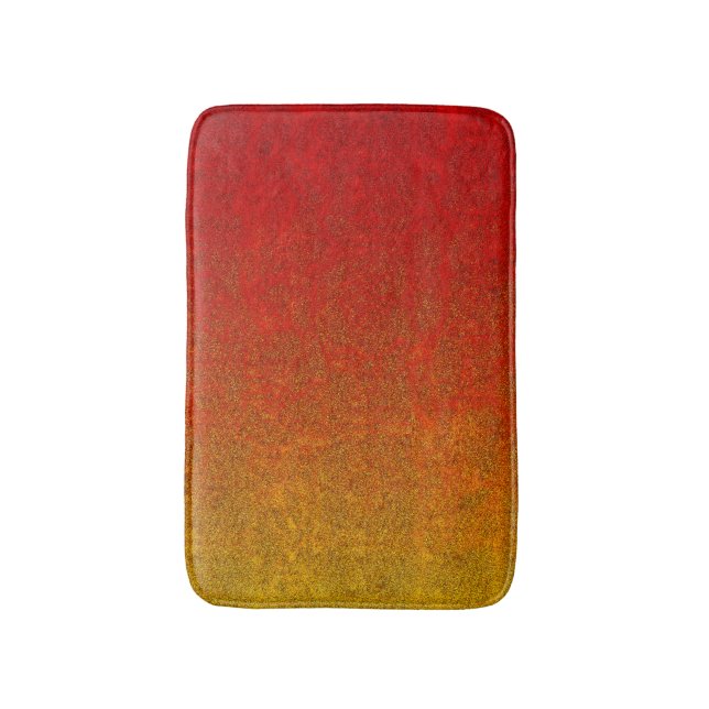 Fallflame-Glitzer-Gradient Badematte (Vorderseite Vertikal)