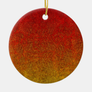 Fallflame-Glitzer-Gradient Keramikornament