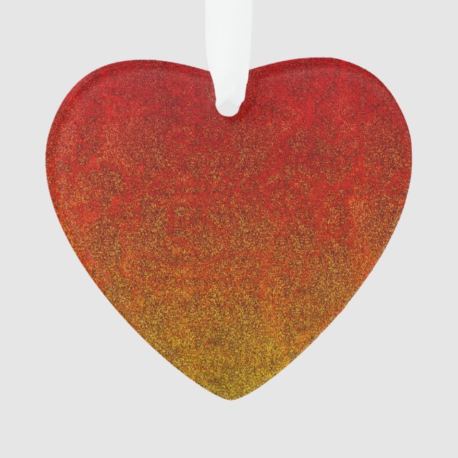 Fallflame-Glitzer-Gradient Ornament (Vorderseite)