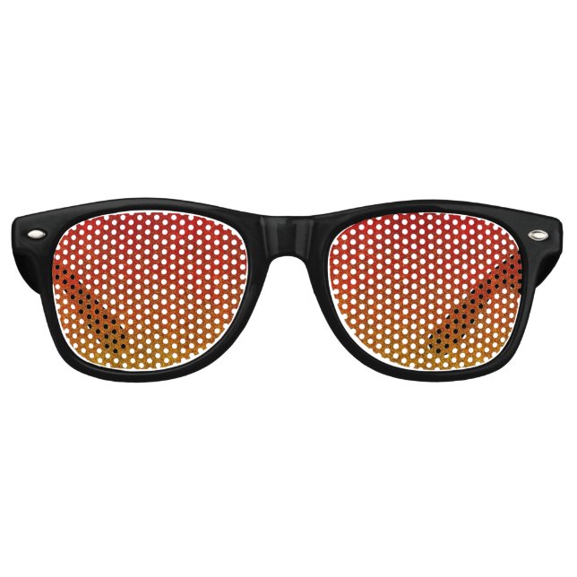 Fallflame-Glitzer-Gradient Sonnenbrille (Vorderseite)
