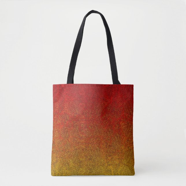 Fallflame-Glitzer-Gradient Tasche (Vorderseite)