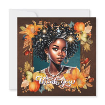 Fallin' for Fall Gorgeous Girl Dankekarte