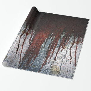Falling Bloody Rust-Tropfen Geschenkpapier