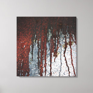 Falling Bloody Rust-Tropfen Leinwanddruck