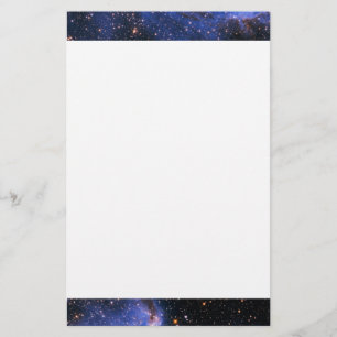Falling Blue Embrionic Starfield Briefpapier
