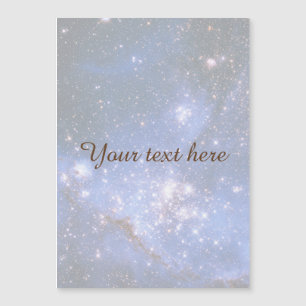 Falling Blue Embrionic Starfield Magnetkarte