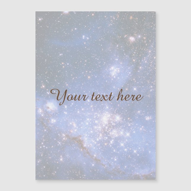 Falling Blue Embrionic Starfield Magnetkarte (Vorderseite)