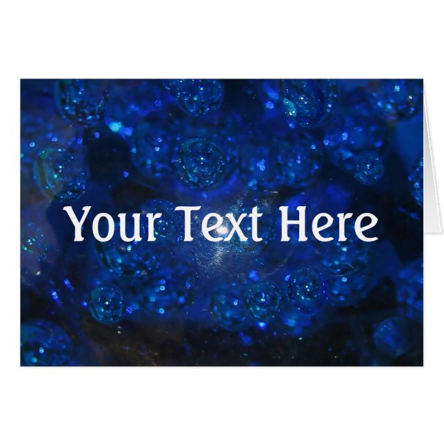 Falling Blue Glass Bubbles (Vorderseite (Horizontal))