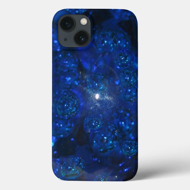 Falling Blue Glass Bubbles Case-Mate iPhone Hülle (Rückseite)