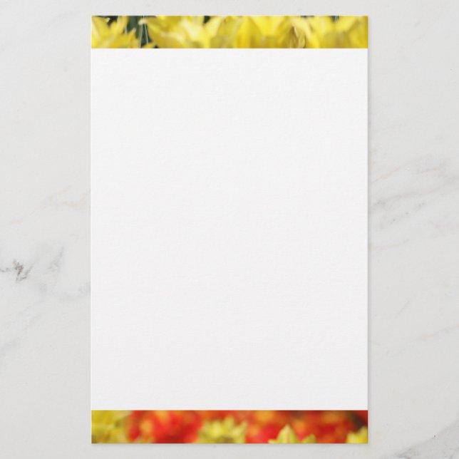 Falling Floral Summer Glow Briefpapier (Vorderseite)