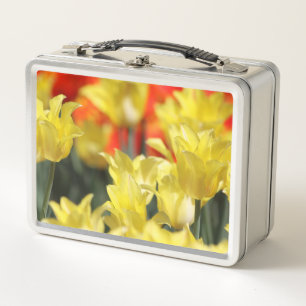 Falling Floral Summer Glow Metall Brotdose