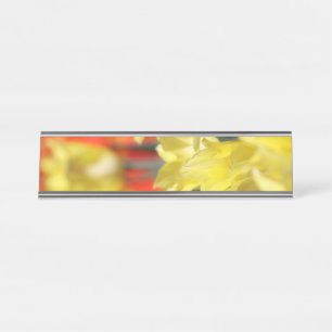 Falling Floral Summer Glow Schreibtischnamensplakette