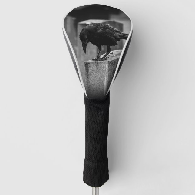 Falling Friedhof Crow Golf Headcover (Vorderseite)