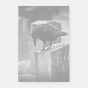 Falling Friedhof Crow Post-it Klebezettel