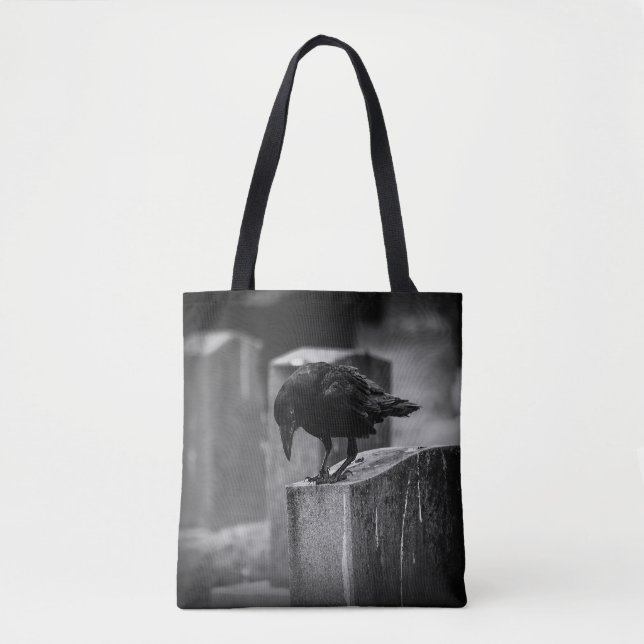 Falling Friedhof Crow Tasche (Vorderseite)