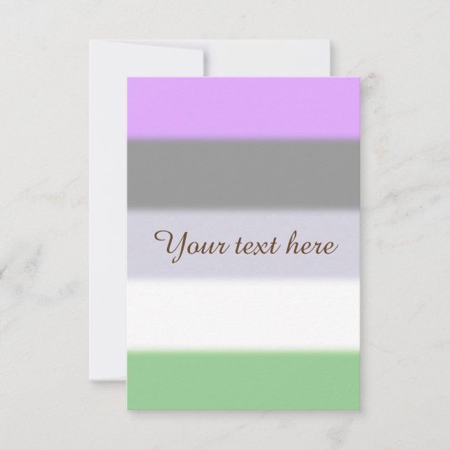 Falling Genderqueer Pride Flag (Vorderseite)