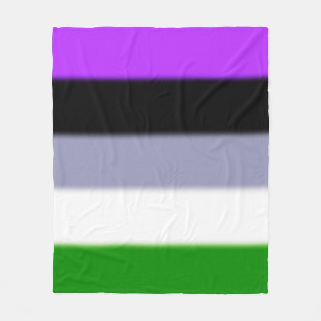 Falling Genderqueer Pride Flag Fleecedecke (Vorderseite)