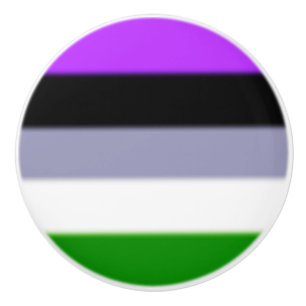 Falling Genderqueer Pride Flag Keramikknauf
