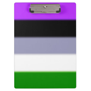 Falling Genderqueer Pride Flag Klemmbrett