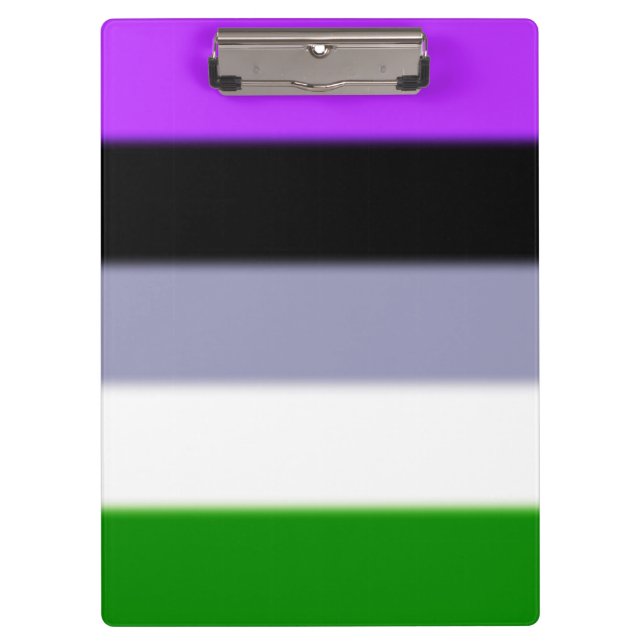 Falling Genderqueer Pride Flag Klemmbrett (Vorderseite)