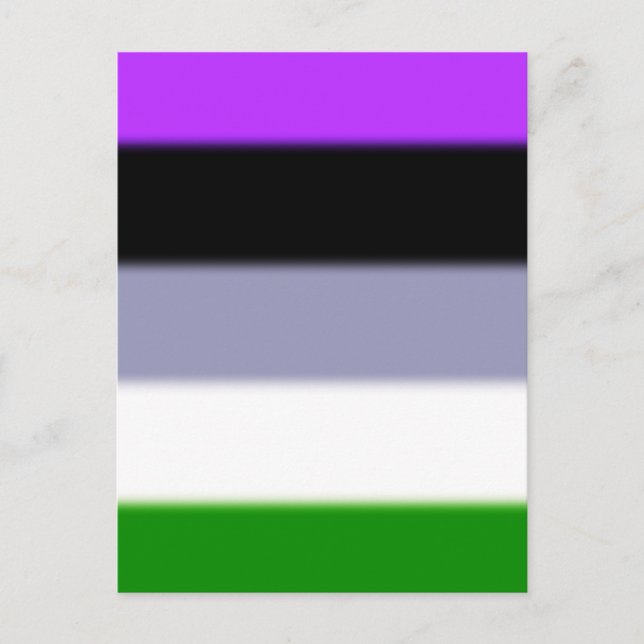 Falling Genderqueer Pride Flag Postkarte (Vorderseite)