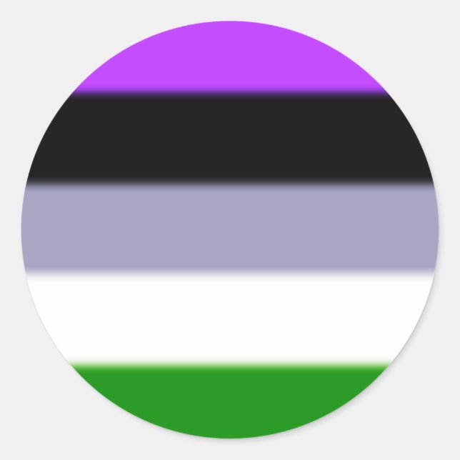 Falling Genderqueer Pride Flag Runder Aufkleber (Vorderseite)
