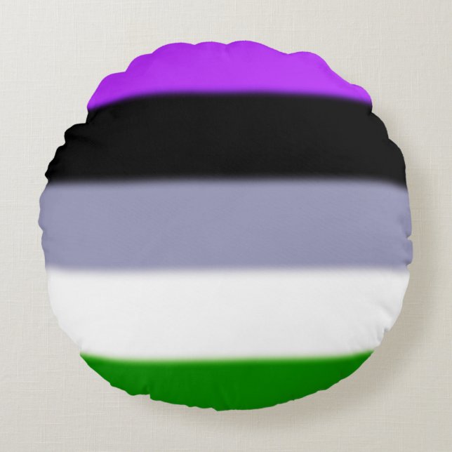 Falling Genderqueer Pride Flag Rundes Kissen (Vorderseite)