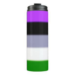 Falling Genderqueer Pride Flag Thermosbecher